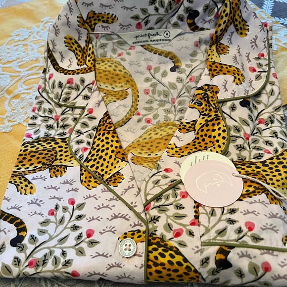 Printfresh PJ Set - Bagheera Blush - Sz M - NWT - Picture 2 of 7